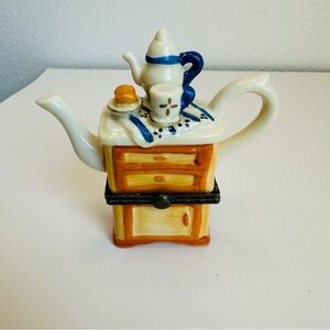 Tea And Toast Teapot Trinket Box